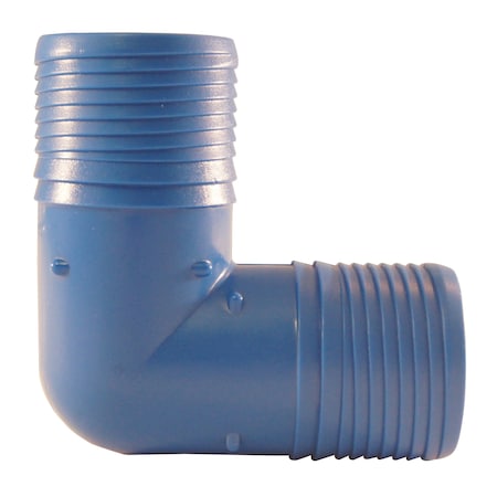 Apollo 1-1/2 in. Polypropylene Blue Twister Insert 90-Degree Elbow ABTE112